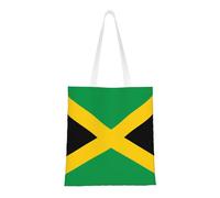 Qwvbn Flag Of Jamaica Canvas Tote Bags Are Reusable And Suitable For Shopping, Going To School, Going To Work, Etc.