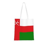 Qwvbn Flag Of Oman Canvas Tote Bags Are Reusable And Suitable For Shopping, Going To School, Going To Work, Etc.