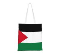 Qwvbn Flag Of The State Of Palestine Canvas Tote Bags Are Reusable And Suitable For Shopping, Going To School, Going To Work, Etc.