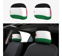 Qwvbn Flag of the State of Palestine Prints Car headrest covers 2-pack, soft and comfortable, good stretchability for cars, trucks and vans