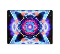 Qwvbn Four Dimensional Space Prints Anti-slip floor mat 63x48in home décor soft and non-slip suitable for living rooms hotels and offices.