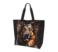 Qwvbn German Shepherd Prints Women'S Single-Shoulder Shopping Bag Spacious Stylish Design Perfect For Daily Commutes And Shopping.