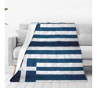 Qwvbn greek flag Prints Multi-Size Super Soft Blanket 50"x40" Fluffy Soft Warm And Comfortable Suitable For Living Room Bedroom And Travel