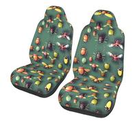 Qwvbn Insect Atlas Prints Car seat covers interior trim soft and elastic dustproof and non-slip for cars and trucks.