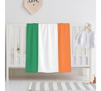 Qwvbn Irish flag Ultra-soft baby blanket Soft, breathable, and free of harmful substances, this blanket is perfect for babies.