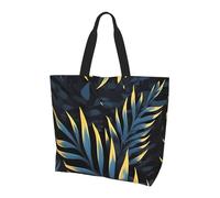 Qwvbn Leaves in the Dark Prints Women'S Single-Shoulder Shopping Bag Spacious Stylish Design Perfect For Daily Commutes And Shopping.