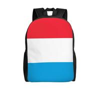 Qwvbn Luxembourg flag Prints Single-sided full-length backpack waterproof and wear-resistant suitable for travel sports and leisure daily use
