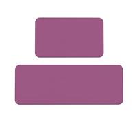 Qwvbn Solid color grape red Prints Kitchen Floor Mat Set 2 Pieces Absorbent, Non Slip, And Comfortable. Suitable For Kitchens, Sinks, And Laundry Areas.
