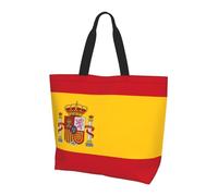 Qwvbn Spanish flag Prints Women'S Single-Shoulder Shopping Bag Spacious Stylish Design Perfect For Daily Commutes And Shopping.