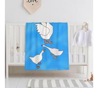 Qwvbn White Goose House Ultra-soft baby blanket Soft, breathable, and free of harmful substances, this blanket is perfect for babies.