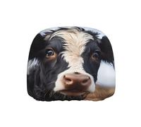 QWVBNCute Cow Printed Car Headrest Cover, Soft And Comfortable, Suitable for Cars, Lorries And off-Road Vehicles.