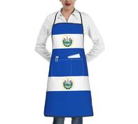QWVBNEl Salvador Apron With Waterproof Pockets, Durable And Suitable for Adult Men And Women in the Kitchen.