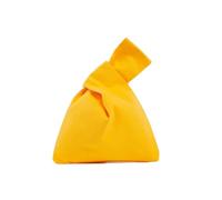 QWWQYDY Bathroom Mat Cotton Women's Handbags Knot Wrist Shopping Bag Eco Friendly Reusable Grocery Pouch Lightweight Tote Handbags Coin Purse Bag(Yellow)