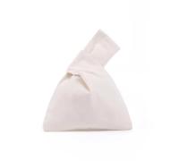 QWWQYDY Bathroom Mat Cotton Women's Handbags Knot Wrist Shopping Bag Eco Friendly Reusable Grocery Pouch Lightweight Tote Handbags Coin Purse Bag(Beige)