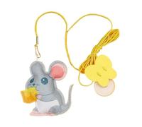 QWWQYDY Cat Wand Interactive Cat Toy Hanging Simulation Funny Self-hey For Kitten Playing Teaser Wand Supplies(Color03)