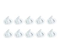QWWQYDY Coat Hooks 10pcs Adhesive Hooks Clear Wall PVC Waterproof Sticky Hanger Small Towel for Home Bathroom Kitchen Outdoor Office
