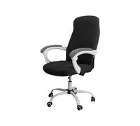 QWWQYDY Gaming Chair Cover Stretch Spandex Office Chair Slipcovers Spandex Computer Chair Slipcover For Armchair Protector Seat Cover For Gaming Chai(Black,L)