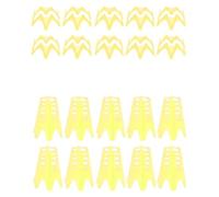 QWWQYDY Golf Tee 20pcs Pack of 10 Tall and Short Golf Tees Plastic Simulator Practice Training Mat for Home Outside Sports-Lover Athletes(Yellow)