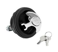 QWWQYDY Recessed Handle Ring Pull Deck Lock Handle Flush Pull Latch | With Keys Stainless Steel Recessed Hatch Buckle Locking
