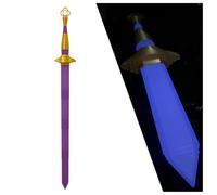 QWYEIQ Demon Movie Hunters Cosplay Sword Costume Accessories, Retractable Weapon Props, Long Sword Prop, Anime Weapon Replica, Halloween Costume Accessory for Party, Fans & Collectible