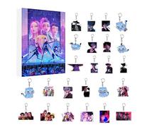 QWYEIQ K-pop D-Demon H-Hunters Advent Calendars 2025, 24 Days of Christmas Countdown Calendar Keychain Acrylic Pendant, Keychain Countdown Calendar with 24 Key Chain Toys Gifts for Kids Adult Teens