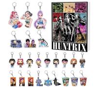 QWYEIQ K-pop D-Demon H-Hunters Advent Calendars 2025, 24 Days of Christmas Countdown Calendar Keychain Acrylic Pendant, Keychain Countdown Calendar with 24 Key Chain Toys Gifts for Kids Adult Teens
