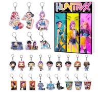 QWYEIQ K-pop D-Demon H-Hunters Advent Calendars 2025, 24 Days of Christmas Countdown Calendar Keychain Acrylic Pendant, Keychain Countdown Calendar with 24 Key Chain Toys Gifts for Kids Adult Teens