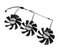 QWZOZST 3Pcs DIY T129215BU,GPU Graphics Cooling Fan, For Powercolor for RX 5700 XT for Red for Devil 8GB,Video Cards(FDC10U12S9-C)