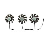 QWZOZST 3Pcs GA81S2U GA81B2U,VGA GPU Video Cooler Fan, For Powercolor RX570 4GB for Red for Devil RX 480 8GB,Graphics Card Cooling