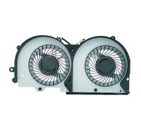 QWZOZST Laptop CPU GPU Fan Cooler for Clevo for P950HP P950HP6 P950ER P950HR P955ER P950EP6 P955EP6 P950ED BS5005HS U3D U3E(3pin GPU fan)