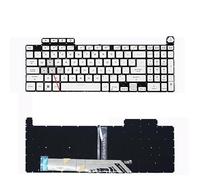 QWZOZST Laptop Keyboard For ASUS for TUF for Gaming F15 FX507 FX507Z/C/ZE/ZM/ZR FX707 FX517 FA507 FA507R GA507 FA617 2022 2023(US WASD White)