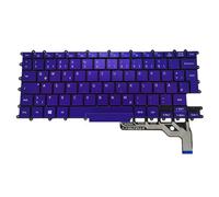 QWZOZST UK Korean German Backlit Keyboard for Samsung for Galaxy for Book NP930QCG NT930QCG, NP 930QCG, NT K01 K02 BA59-04427B NSK-87ABN(German Blue Light)