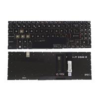 QWZOZST US English Backlit Keyboard for MSI GL66 GF66 GL76 GF76 11SC 11UC 11UD 11UG 12UC 12UD MS-1582 MS-1581 MS-1583 FG1A-US FG0A-US(US RGB Light)