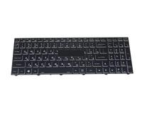 QWZOZST US Russian RGB Backlight Keyboard for Thunderobot 911MT 911ME 911ST 6-80-N15Z0-01D-1 6-80-N15Z1-01A-1 N15Z3, Backlit(Russian RGB Light)