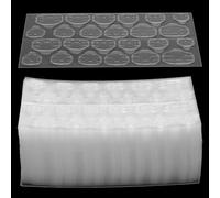 qxayxa 56 Sheets/1344 Pcs False Nail Stickers, Double-Side False Nail Glue Stickers, Transparent False Nail Sticky Tabs, Waterproof Adhesive False Nail Glue Stickers for Press on Nail Art Decoration