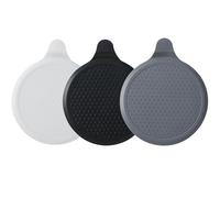 QXCFTW 3 PCS Bath Plug, Silicone, Universal Shower Drain Tub Stopper for Kitchen Sink Bathroom (White, Grey, Black)