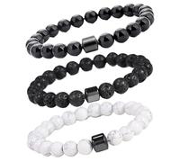 QXCFTW Anti Alcohol Bracelet, Sobriety Bracelet for Men and Women, 3 Pack Magnetic Bracelets to Support Reducing Alcohol Cravings, Ideal Sobriety Gifts for Recovery, Father’s Day, Birthday