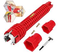 QXCFTW Multifunctional Basin Wrench, 8 in 1 Multi Purpose Faucet Wrench Tool, Sink Installer Tool, for Kitchen Plumbing