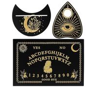 QXCFTW Ouija Board - Wooden Spirit Board Game with Planchette for Séance & Spirit Communication | Mystery Talking Board for Parties & Unique Gift Ideas