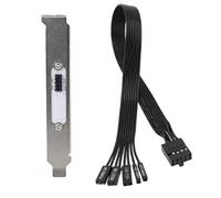Qxckyag External Power Switch Cable with HDD LED for Back of PC Case Rear | Easily reach the external power switch from the rear of your case, while HDD LED shows disk activity at a glance.