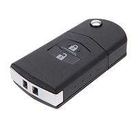 Qxckyag Key Cover Transplant Folding Black Shell | Move internal components from old remote to new folding shell; fits two-button remotes; easy swap.