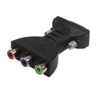 Qxckyag RGB Female to VGA Adapter for PC HDTV and Projector Use with 3 | Ideal for PC HDTV and projector setups, this RGB Female to VGA adapter handles 3 inputs for vibrant Component Video.
