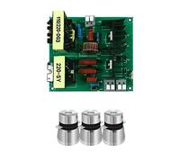 Qxckyag Ultrasonic Cleaner PCB Driver Board 102mm x 95mm 150W 40KHz Kit | Green and silver coated PCB with metal components ensures robust thermal stability for reliable ultrasonic cleaning.