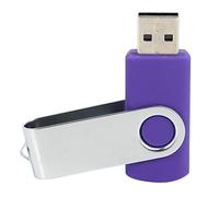 Qxckyag USB Flash Drive Metal Rotating Memory Stick 128MB with Plug & Play | Metal USB Flash Drive with random color, 128MB, USB 2.0, hot plug & play, compatible with // Ready.