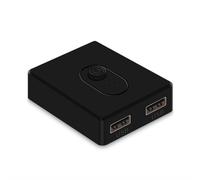 Qxckyag USB KVM Switch 1X2/2X1 Shared Keyboard Mouse Printer for | Ideal for sharing two USB devices between two PCs, one-click switching for keyboard/mouse, bidirectional 1X2/2X1, USB-powered