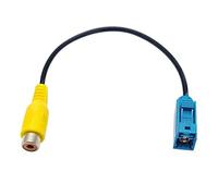 Qxckyag Video Cable Adapter Fakra to for Car Navigation and Camera | Fakra input to output enables video connection for rear view cameras on NAVI NTG2.5/NTG4 navigation.