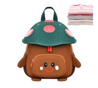 Qxcmuan Whimsical Backpack Waterproof Mini Cute Mushroom Schoolbag