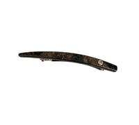 QXDZSW 1pc Minimalist One Word Gold Label Spring Clip Women's Rear Head Grip Clip Headpiece