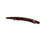 QXDZSW 1pc Minimalist One Word Gold Label Spring Clip Women's Rear Head Grip Clip Headpiece