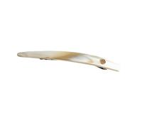 QXDZSW 1pc Minimalist One Word Gold Label Spring Clip Women's Rear Head Grip Clip Headpiece